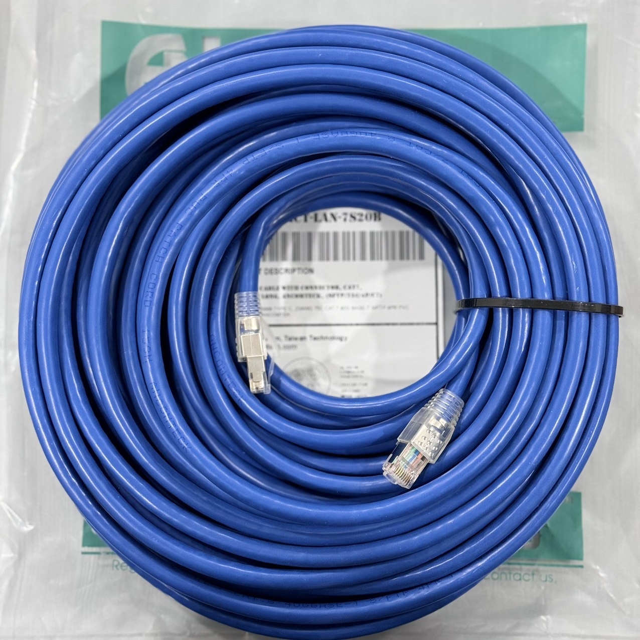 Dây nhảy PATCH CORD CAT7 SFTP, dài 30m, Hiệu Ancomteck ACT-LAN-7S30